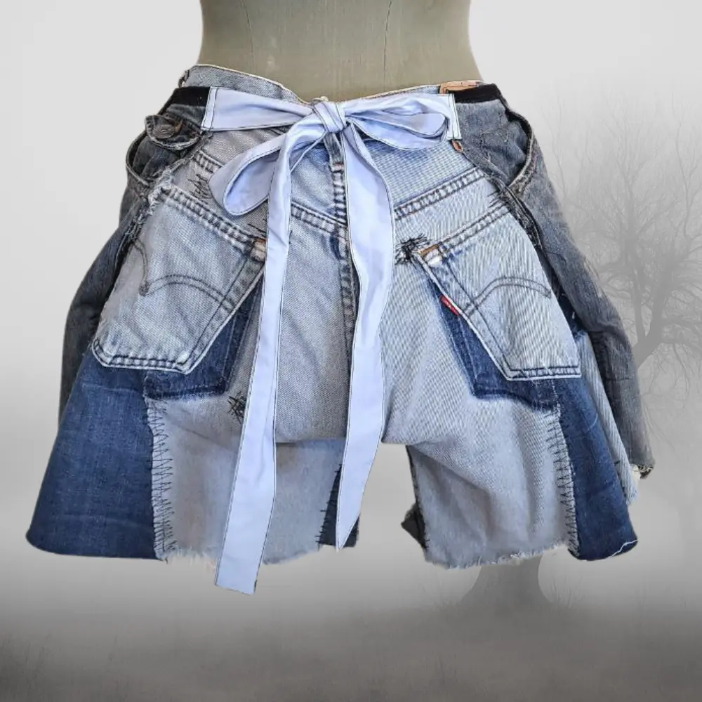 Denim mini ajustable