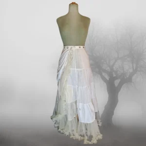 White Witch Patchwork Maxi Skirt