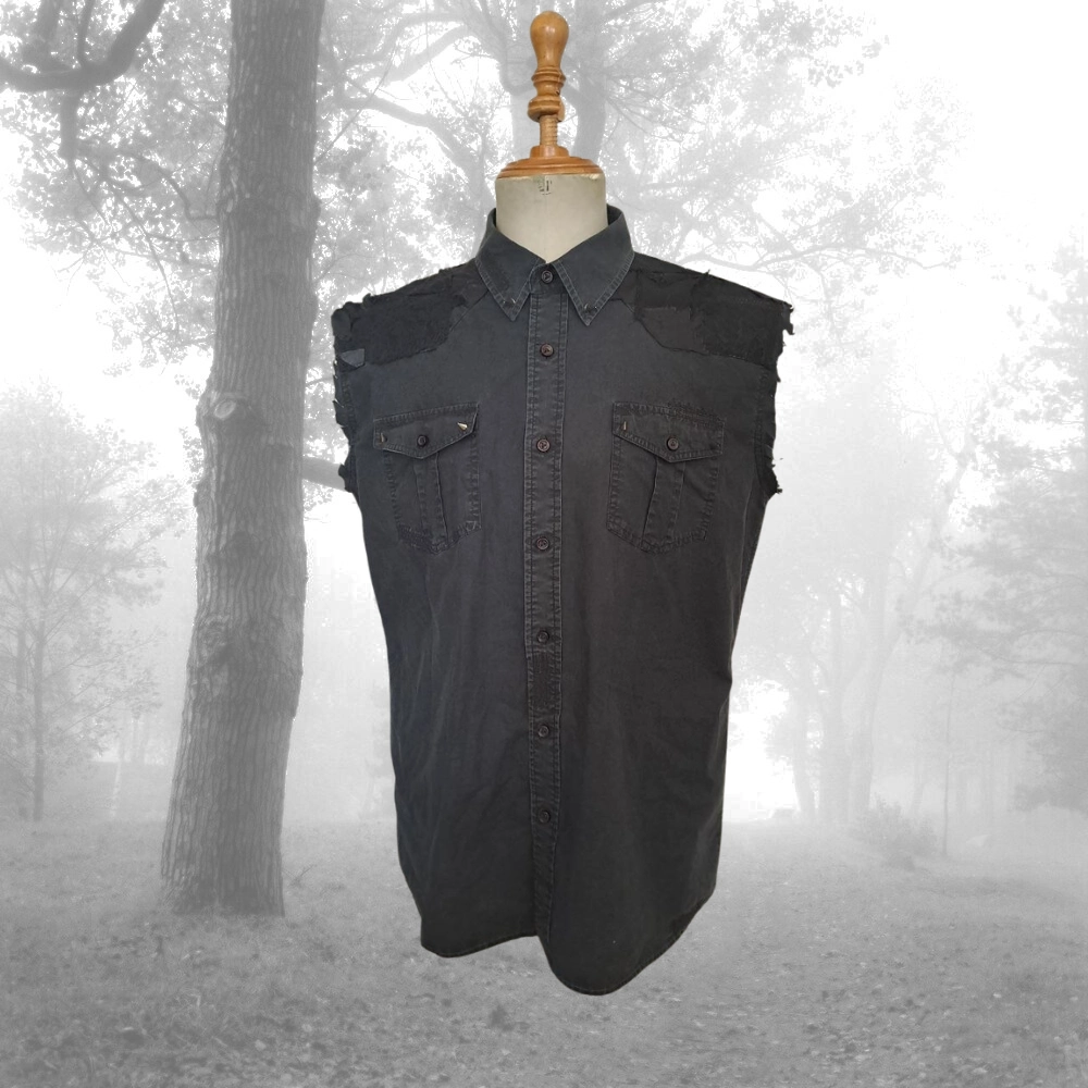 camisa upcycling gótica post-punk The Cure - Imagen 3