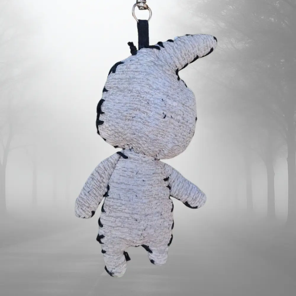 Llavero upcycling Halloween Oogie Boogie – colección lablueblue día 5/31 – hecho a mano con retales - Imagen 2